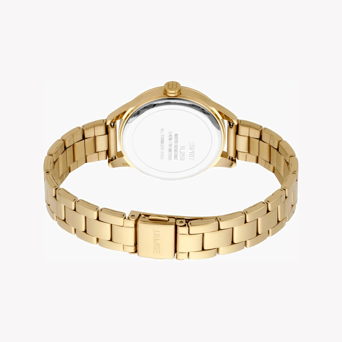 Esprit Women's Gold Stainless Steel Watch, Silver Dial | ES1L006M0035-2