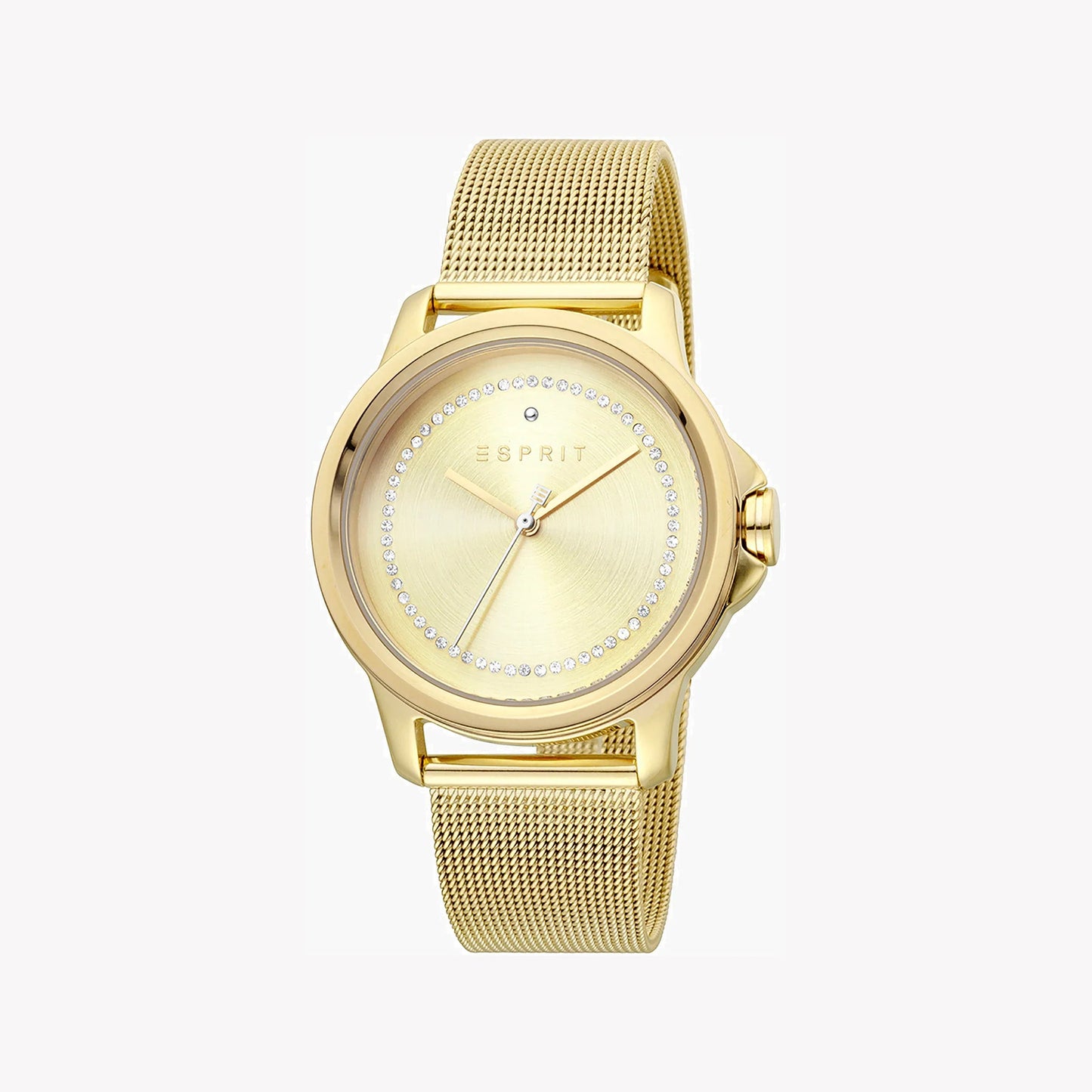 Esprit Women's Gold Stainless Steel Watch, Champagne Dial | ES1L198M0025-0