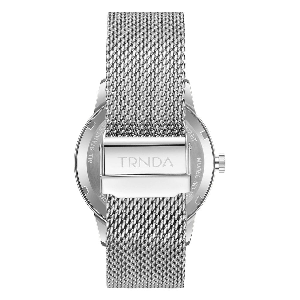 TRNDA Men's Stainless Steel Watch, Seaweed Green Dial | TS43MM-4