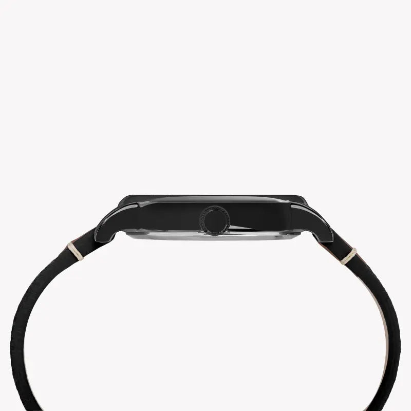 Timex Unisex Black Fabric Watch, Brass Case | TW2R62100-1