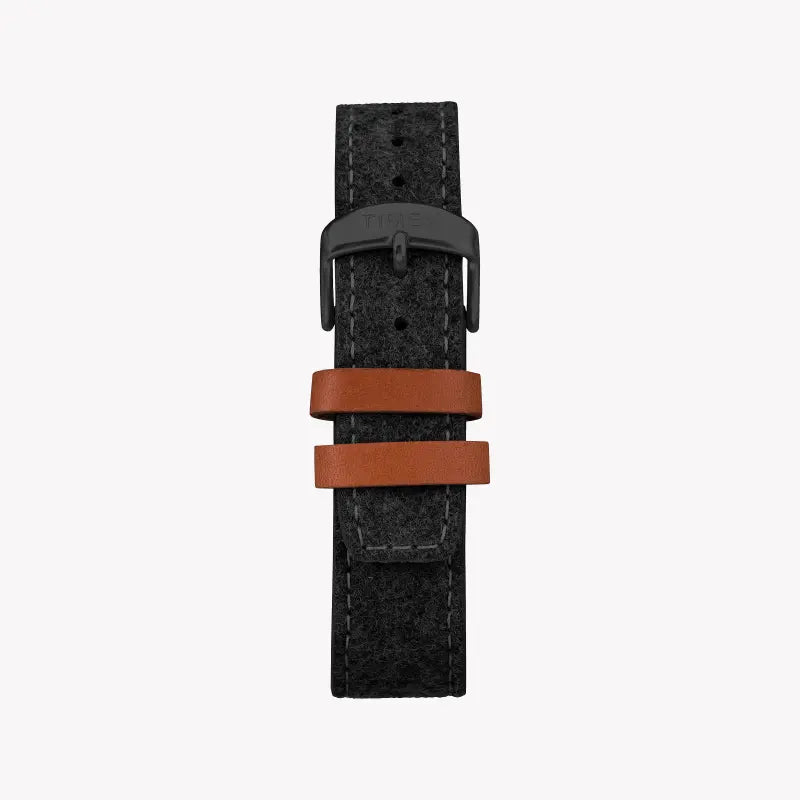 Timex Unisex Black Fabric Watch, Brass Case | TW2R62100-2