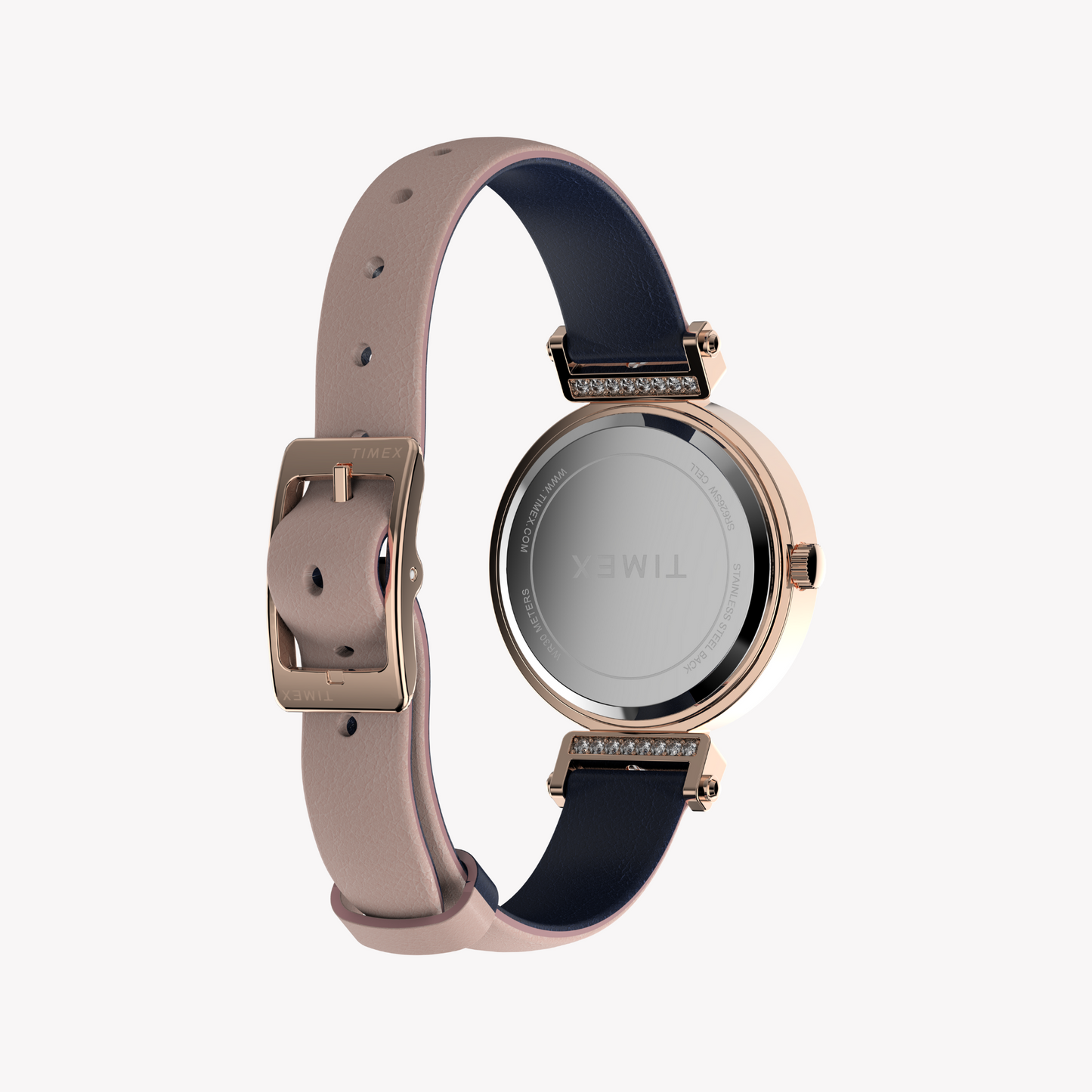 TIMEX Women's Rose Gold, Pink Leather | TW2W96300-2