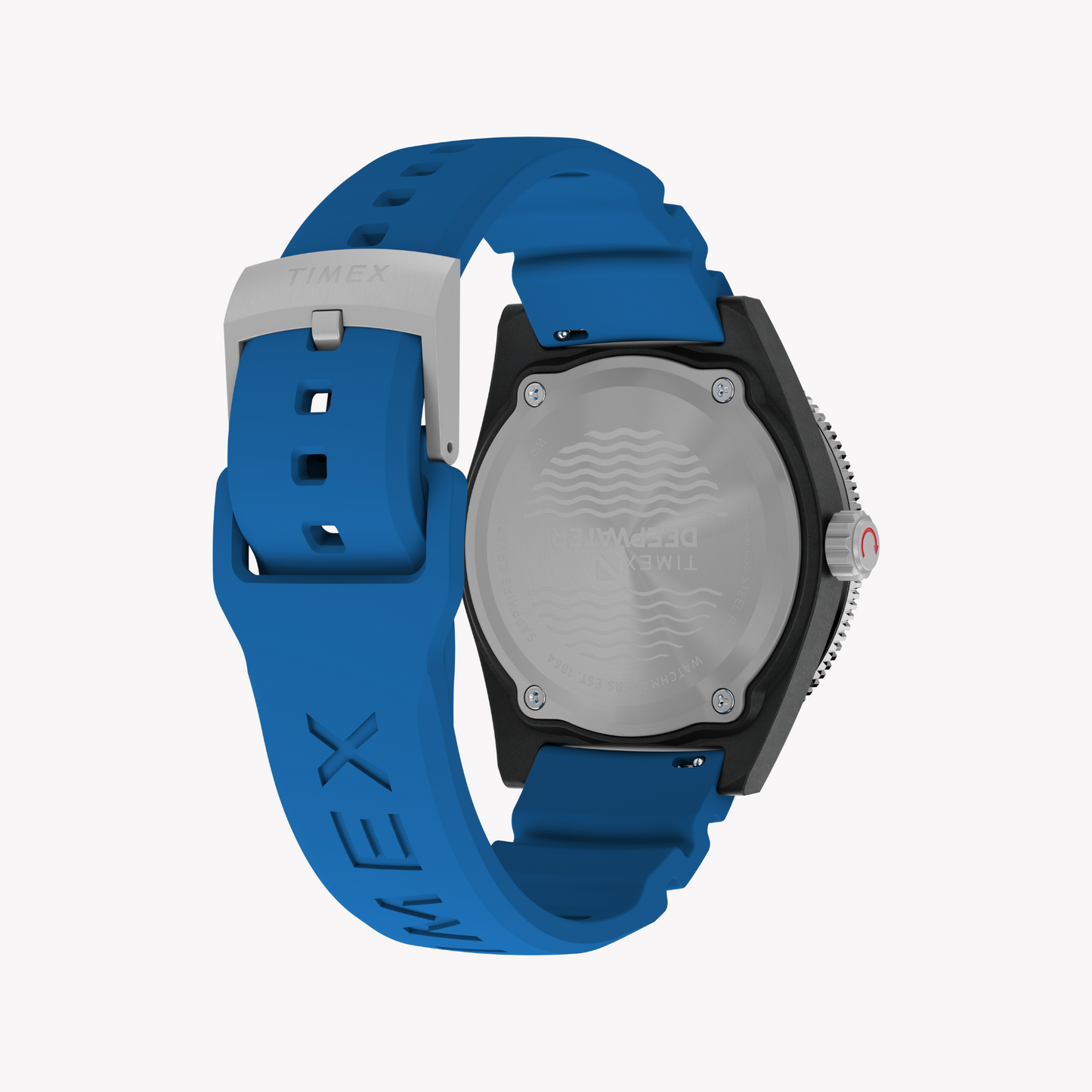 TIMEX Men's Black Resin/Blue Rubber Watch | TW2Y02500-2