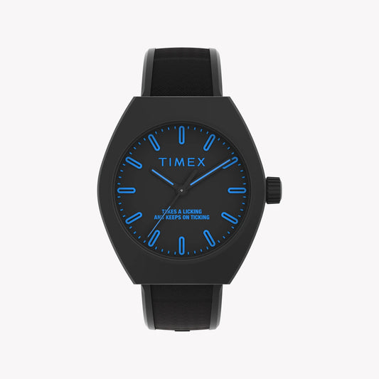 Timex Unisex Eco-Friendly Black Watch, Bio-Based Strap | TW2W42300-0