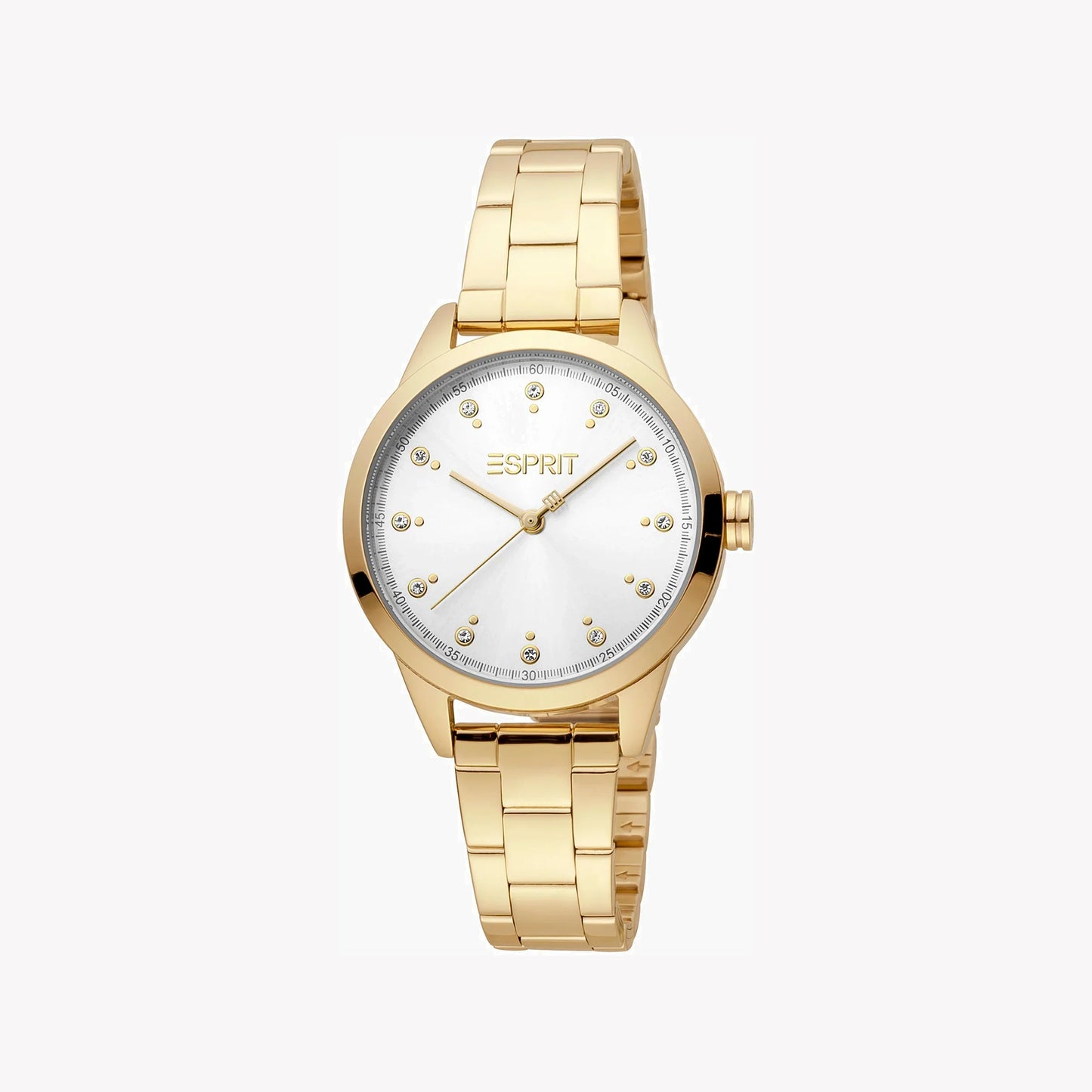 Esprit Women's Gold Stainless Steel Watch, Silver Dial | ES1L006M0035-0