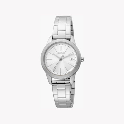 Esprit Women's Silver Stainless Steel Watch, Silver Dial | ES1L065M0045-0