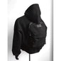 Back Schoolbag Design Men's Coat Flower Gray