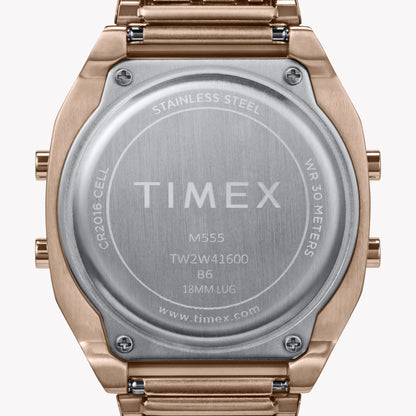 Timex Women's Rose Gold-Tone Watch, Pink Accents | T80-3