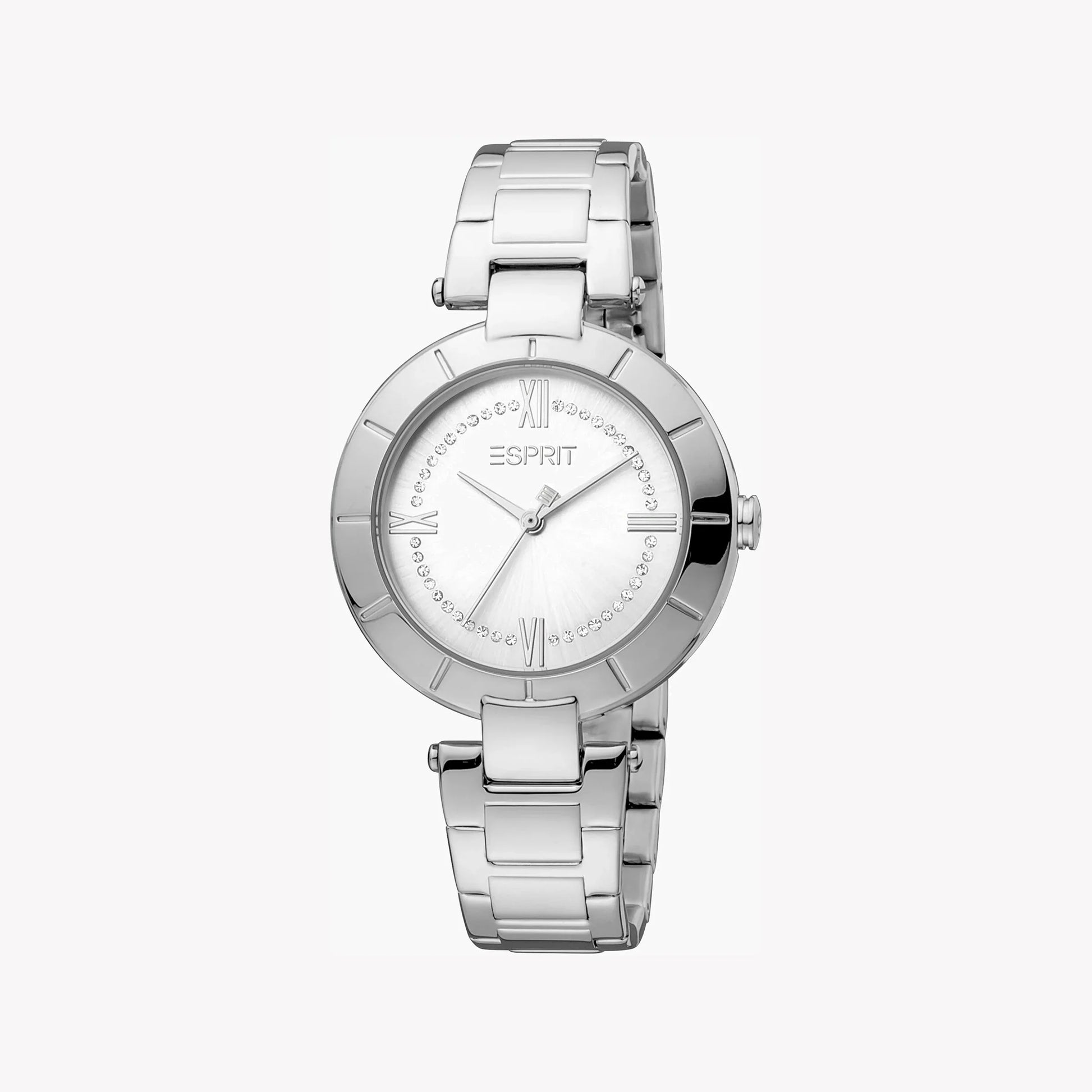 Esprit Women's Silver Stainless Steel Watch, Silver Dial | ES1L202M0035-0