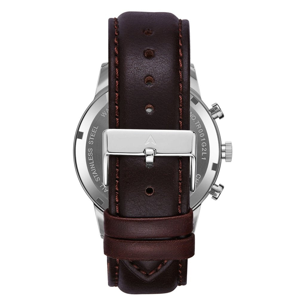 TRNDA Men's Stainless Steel Watch, Dark Blue Dial | TRN-SS43DB-4