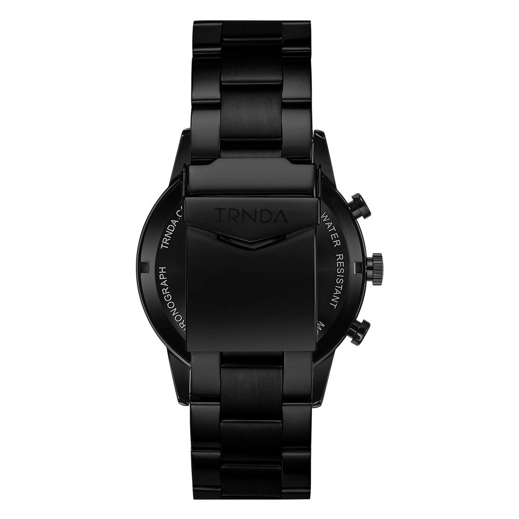 TRNDA Men's Black Stainless Steel Watch, Green Dial | TRNDA-001-4