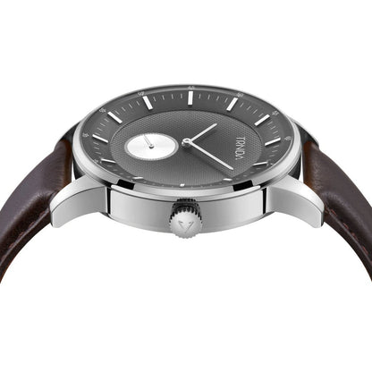 TRNDA Men's Stainless Steel Watch, Black Dial | TRND-M43-BK-2