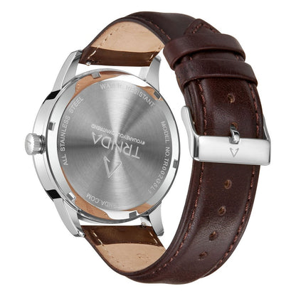 TRNDA Men's Stainless Steel Watch, Black Dial | TRND-M43-BK-3