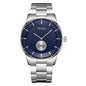 TRNDA Men's Stainless Steel Watch, Blue Dial | TRNDA-43MM-SILVER-0