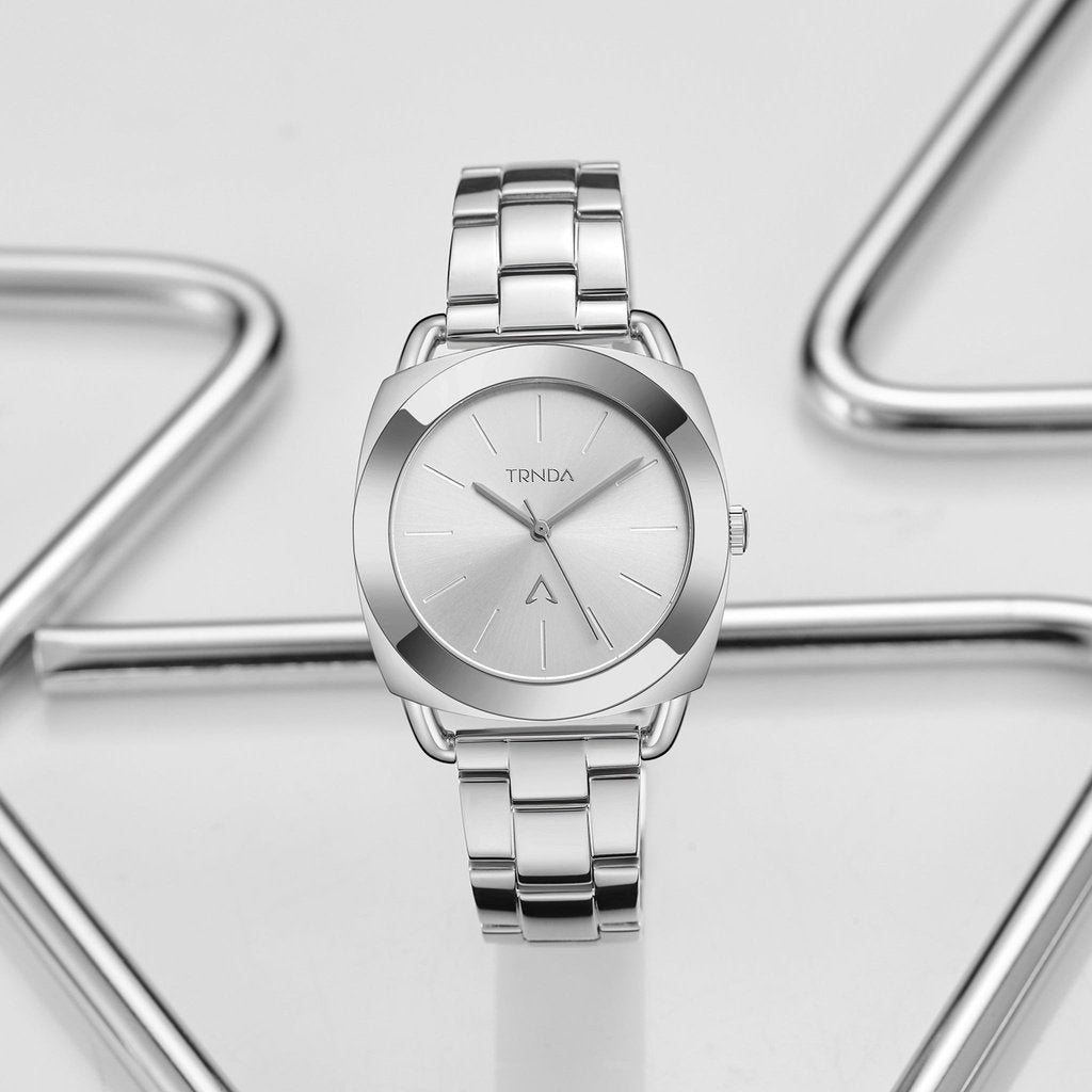 TRNDA Women's Stainless Steel Watch, Silver Dial | TRNDA-SS35-2