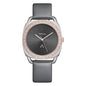 TRNDA Women's Stainless Steel Watch, Gray Leather Band | TRD-SS35-0