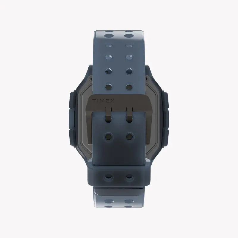 Timex Men's Blue Silicone Watch, Resin Square Case | TW2U56500-2