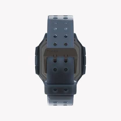 Timex Men's Blue Silicone Watch, Resin Square Case | TW2U56500-2