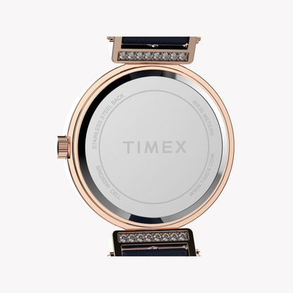 TIMEX Women's Rose Gold, Pink Leather | TW2W96300-4