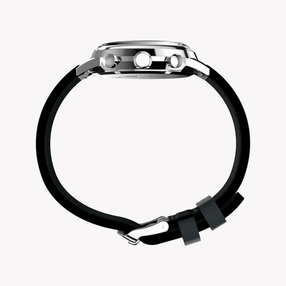 TIMEX Men's Silver/Black, Stainless/Leather | TW2W98900-1