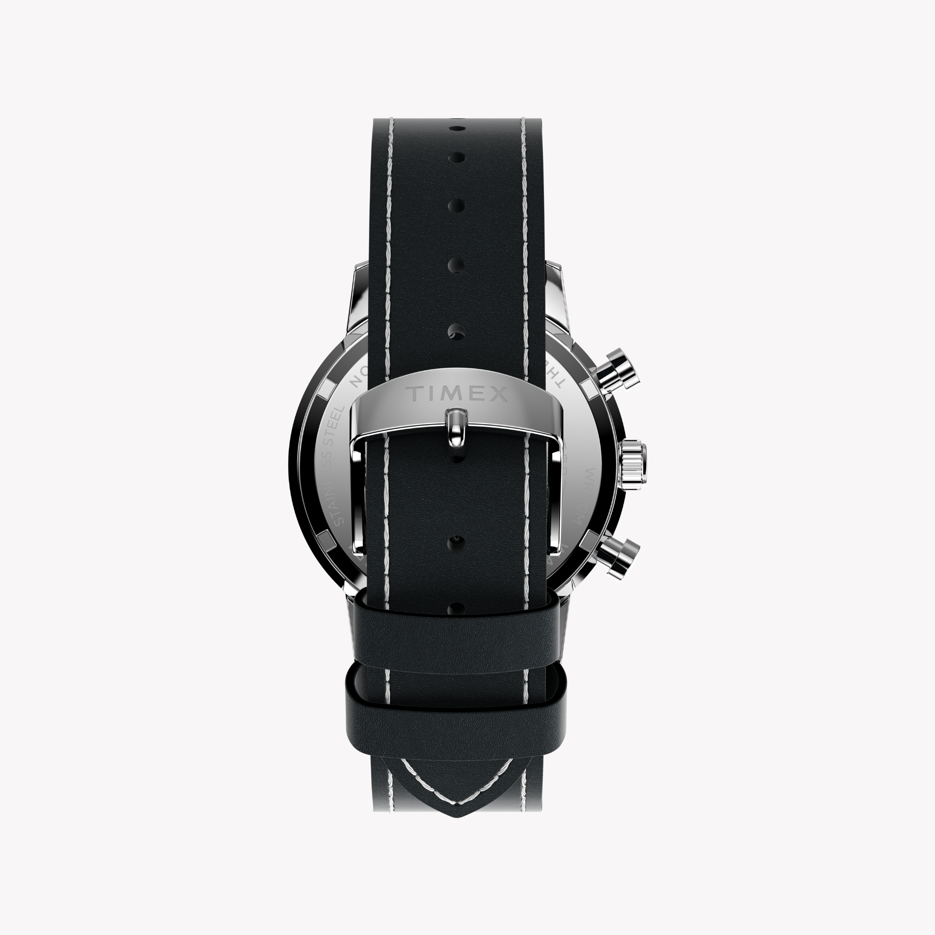 TIMEX Men's Silver/Black, Stainless/Leather | TW2W98900-3