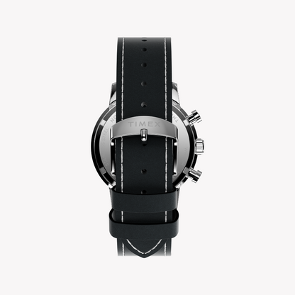 TIMEX Men's Silver/Black, Stainless/Leather | TW2W98900-3