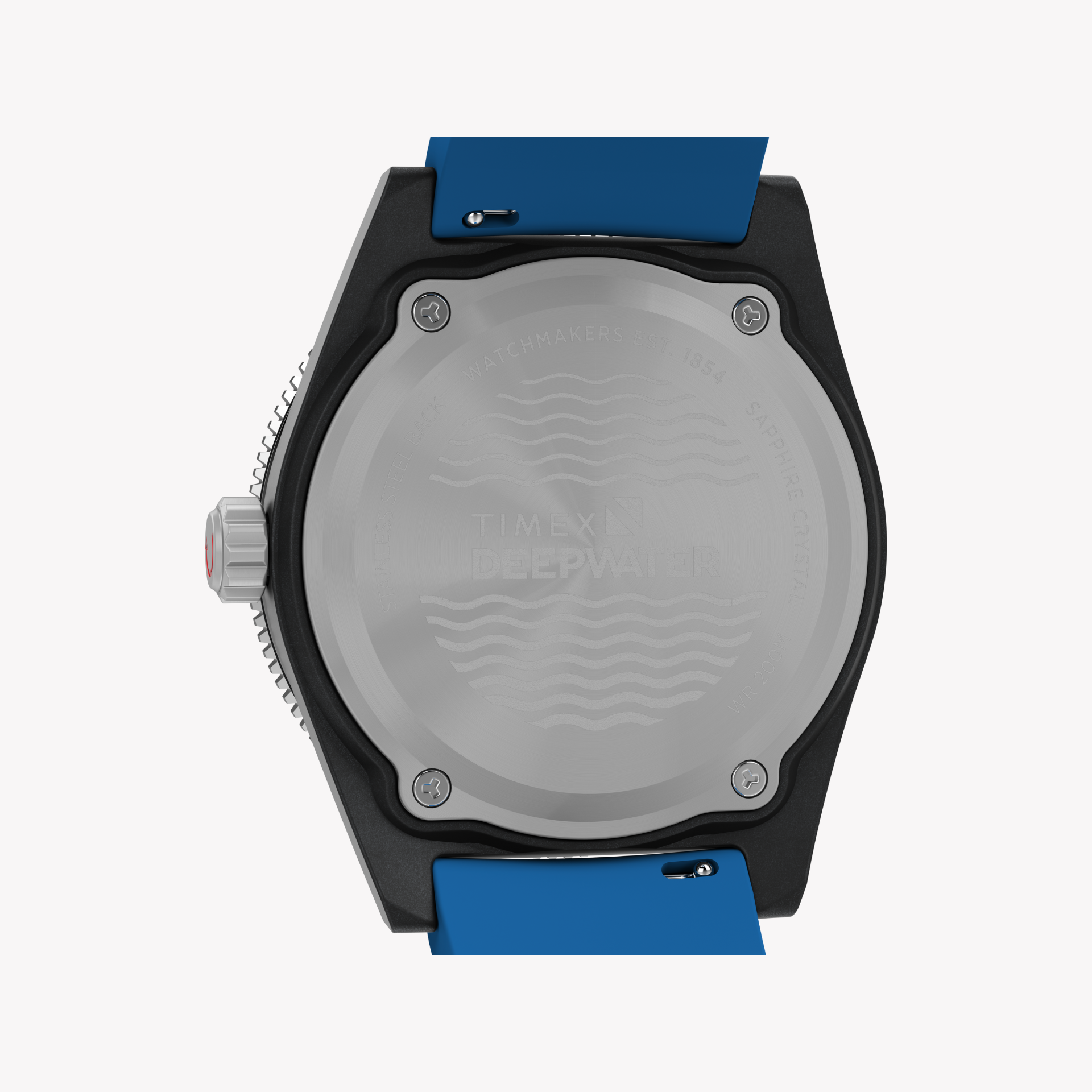 TIMEX Men's Black Resin/Blue Rubber Watch | TW2Y02500-4