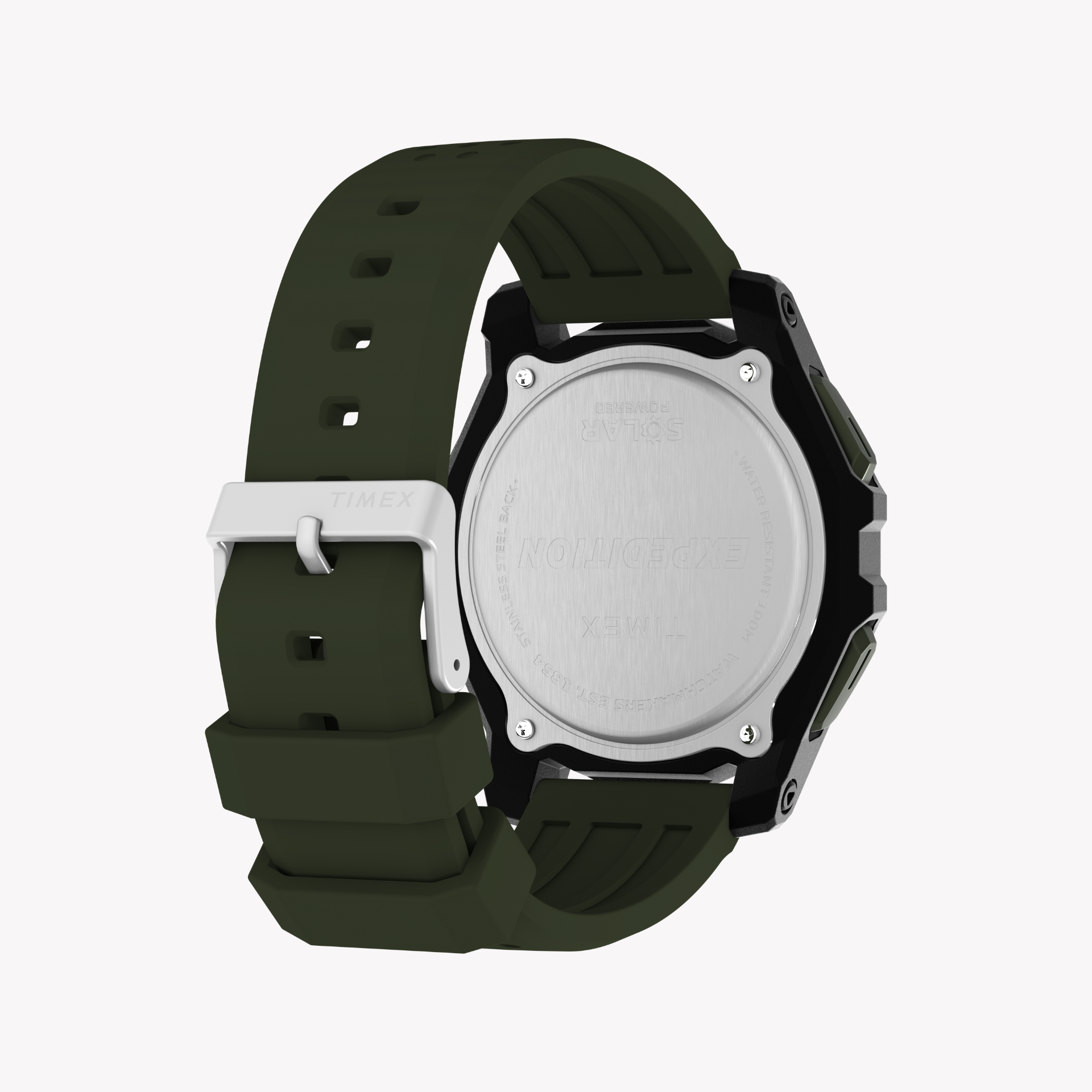 TIMEX Men's Solar Digital, Black/Green | TW4B33700-2