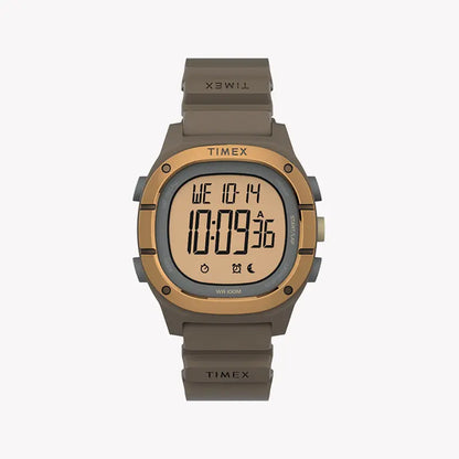 Timex Unisex Brown Silicone Watch, Digital Dial | TW5M35400-0