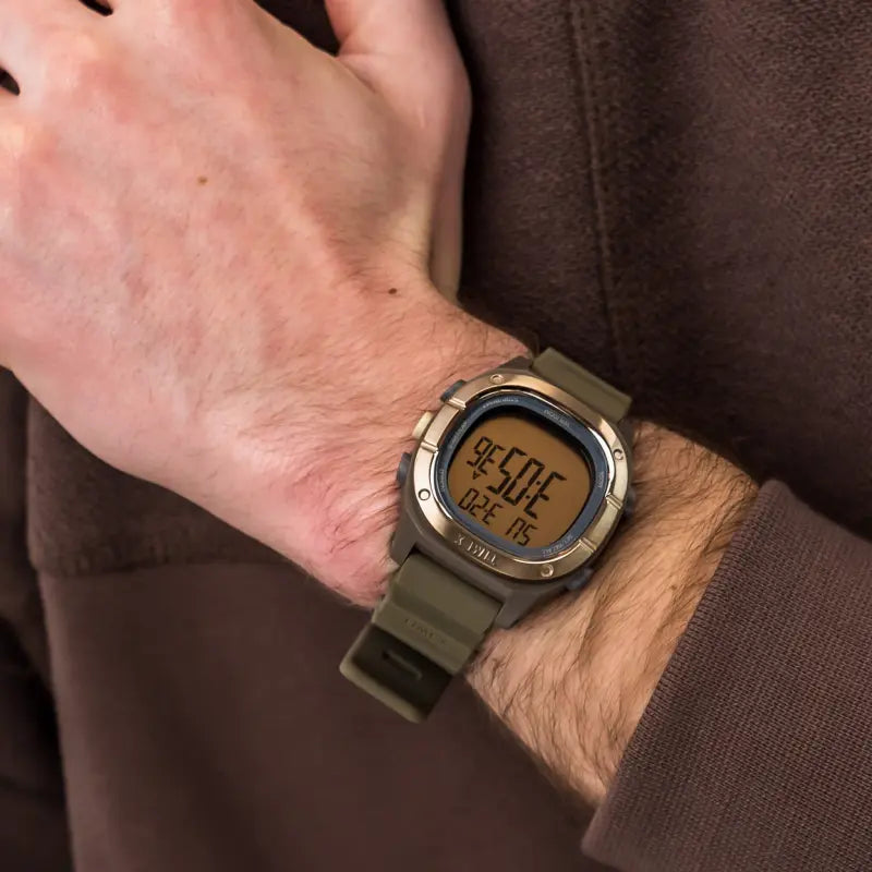 Timex Unisex Brown Silicone Watch, Digital Dial | TW5M35400-1