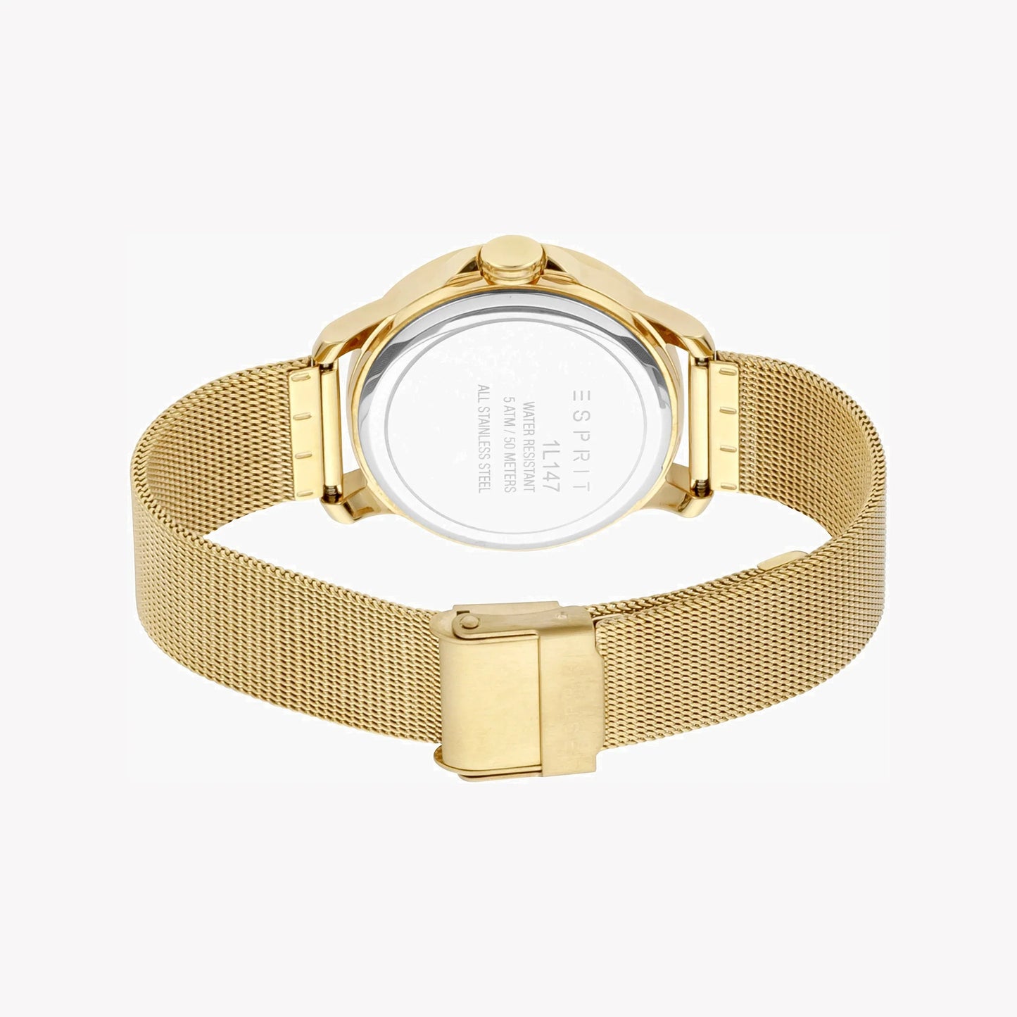Esprit Women's Gold Stainless Steel Watch, Champagne Dial | ES1L198M0025-2