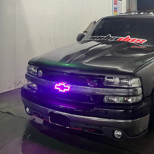 Chevy bowtie emblem/chevy symbol rgb halo with bluetooth controller-0