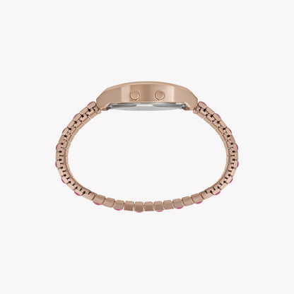Timex Women's Rose Gold-Tone Watch, Pink Accents | T80-4