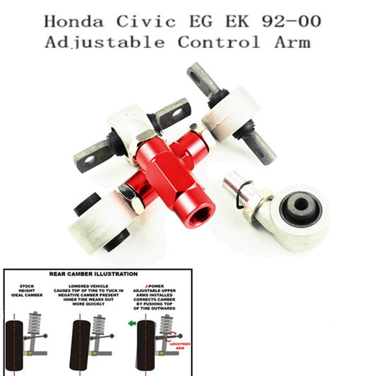 Bulk Orders | Custom Colors | MOQ 20 Rear Adjustable Suspension Camber Kit Dog Bone Adjustable Control Arm For Honda Civic   EG EK 92-00-0