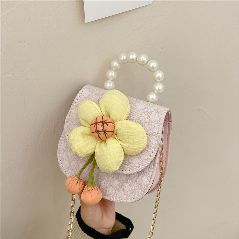 Children Girl Floral Pattern Cute Crossbody Bags-1