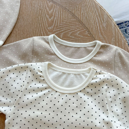 Baby Polka Dot Pattern Detachable Wing Decoration Cotton Bodysuit & Hat-4